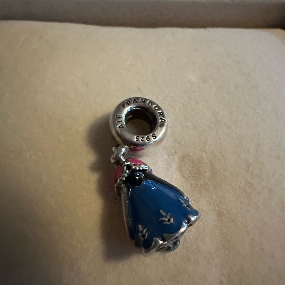 Pandora Blue and Pink Dress Charm